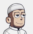 The image features a cartoon monkey wearing a white headscarf, which is a common feature in Middle Eastern cultures. The monkey has a big smile on its face and appears to be looking directly at the camera with an engaging expression. The caption below the image reads "GN CT We do more tomorrow as we explore more @quipnetwork that's bringing quantum to everyone". This suggests that the cartoon monkey is part of a larger social media platform or online community, where people share content related to Middle Eastern culture and traditions.

The post also mentions that there are plans for more content in the future, which implies that the cartoon monkey might be featured again in upcoming posts or updates on the platform.