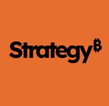 The Strategy₿ logo (with ₿ replacing the 'B') in black text on an orange background.