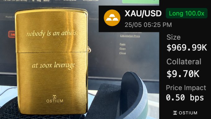 urn of gold and black, with a message on the front, sits on a desk against a green background.
