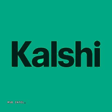 The image displays the "Kalshi" logo in bold black text against a teal/green background, with "MSG_INTEL" watermark in the bottom-left corner. The image directly relates to the news as Kalshi is one of the prediction market platforms named in the headline regarding the preliminary injunction against Minnesota's prediction market ban.