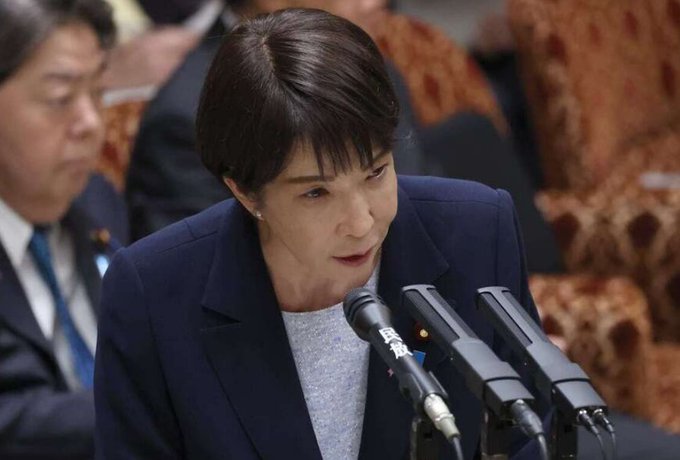 Takaichi Sanae, Japan's Prime Minister, testifying at a Diet hearing regarding allegations concerning her chief secretary Kinoshita Takeshi and the "Sanae Token" cryptocurrency controversy.