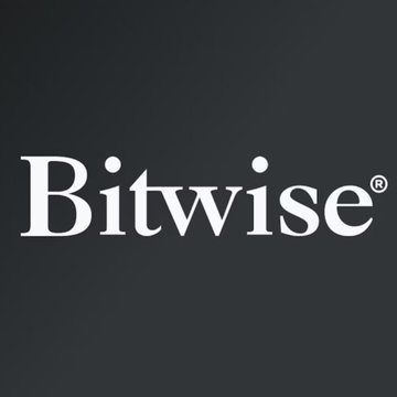 The image displays the Bitwise logo in white serif font on a dark navy background, with the registered trademark symbol ® visible. It relates to the accompanying post by representing Bitwise, the asset management firm whose Avalanche ETF saw significant inflows that contributed to AVAX's recent price surge.