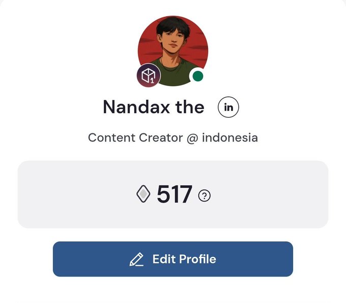 The image shows a social media profile of a person named Nandax the creator. The profile has a number 517 displayed at the top, which could be an email address or a phone number. The post also mentions that the creator is not for farmers, and there's no reward or airdrop available for Arc. This might indicate that the creator is targeting a specific audience or niche rather than aiming to reach a broader audience.
