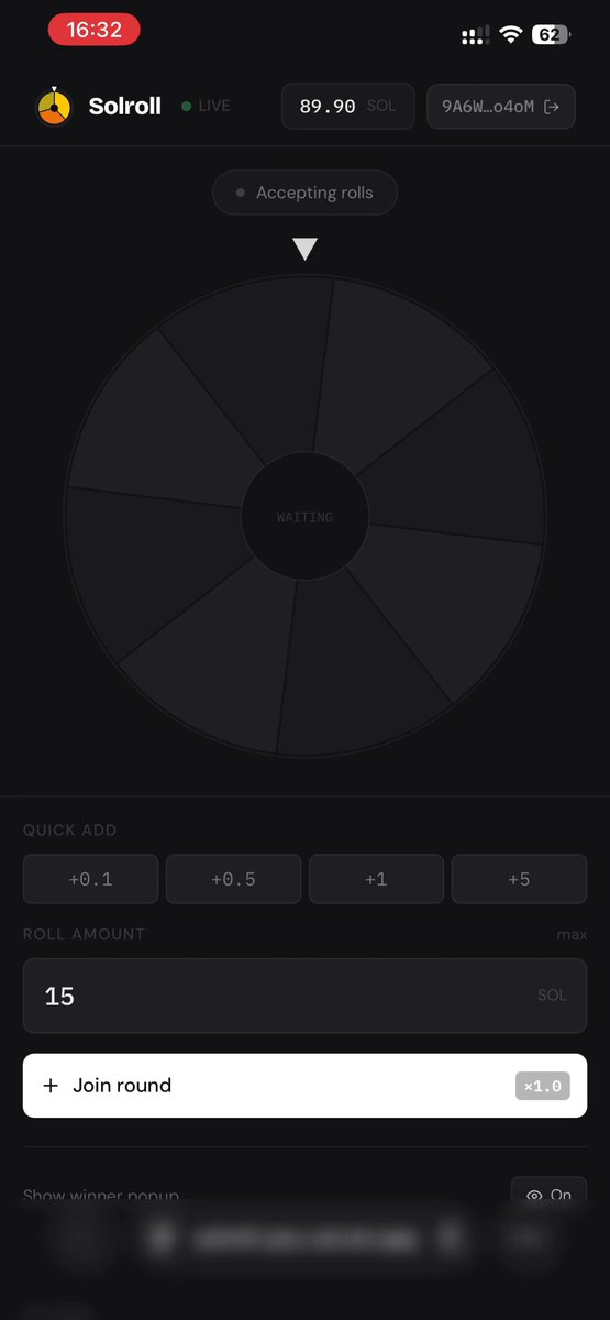The image shows a phone screen displaying an online game interface with various options for players, including spinners such as "Spinners" and "Wheel of Fortune", where the goal is to become the highest-spending player. The primary focus is on one particular player named Solok, who has reached 15. The remaining players are waiting their turn or currently have not started playing yet. Several players have already won money in the game, with a total of 19 players as of this moment. However, there's also a person described as "just somewhere just screamed at his monitor" which might be an indication that someone is upset about not winning immediately or lost some round.
