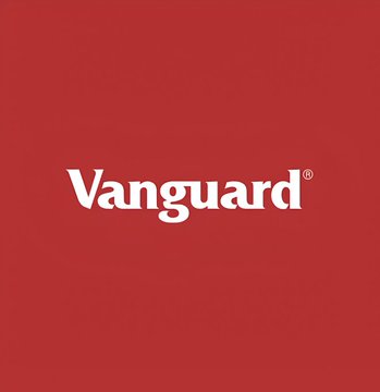 The image shows the Vanguard logo in white text on a red background. It relates to the post by displaying the brand of the world's second-largest asset manager, Vanguard Group, who just disclosed an additional $50 million purchase of MicroStrategy (MSTR) shares through their Total Stock Market Index Fund (VTSAX).