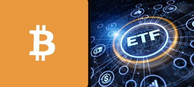 A Bitcoin logo alongside an "ETF" graphic illustrates the shift in spot Bitcoin ETF flows, highlighting the $389.7M in net outflows that followed over $853M in inflows the prior week — a sign that institutional demand is being tested amid possible profit-taking.