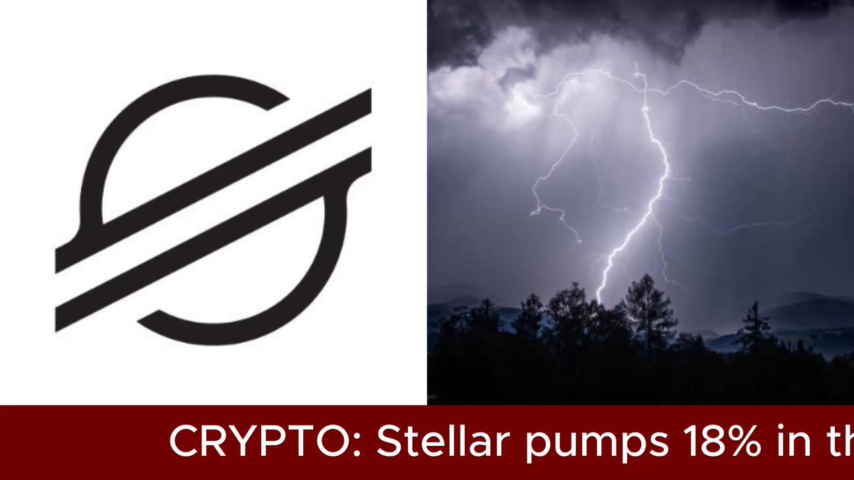 The image features a logo for Crypto and a photograph of a stormy sky with lightning, both of which are visually striking. Below the photo, there is a description stating that Crypto's stellar pumps have seen 18% growth after being integrated into The DTC-custodied assets platform, as indicated by the integration in a post on CoinGecko.