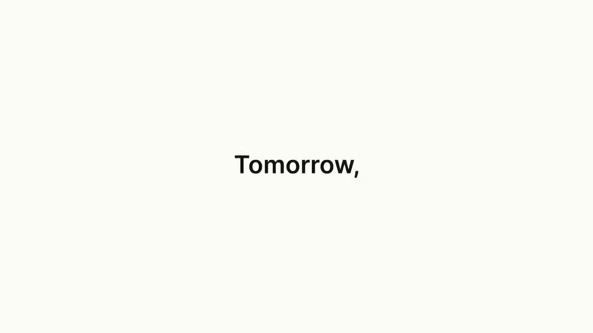 The image features a white square with the word "tomorrow" written in black text at the bottom right corner, which is part of a larger gray rectangle. The main focus of the image is the message that reads "@Pumpfun team we support you".