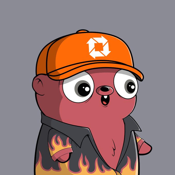 A cartoon character with big expressive eyes wearing an orange "Unvault" logo cap and a black flame-patterned shirt, capturing the hype of the upcoming Unvault collaboration featured in the post.
