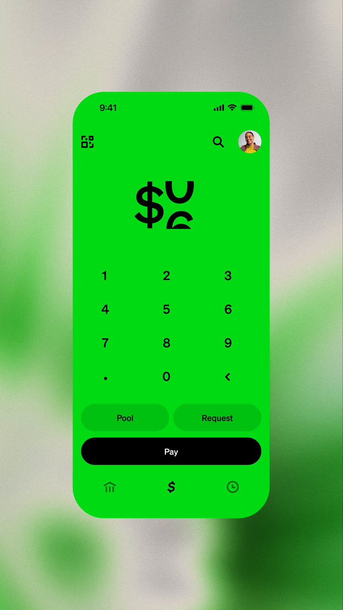 The image features a green phone screen with a dollar sign symbol displayed at the top of the screen. Below the dollar sign, there are two buttons labeled "Pay" and "Select Chain". The background of the image appears to be a blurred green color. In the caption provided, it seems that someone is discussing or reviewing this particular phone model.