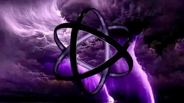 The image features an abstract design with three black circles arranged in a triangle formation, surrounded by purple clouds. The background of the image is dark purple, creating a dramatic atmosphere. The caption "What a Kraken grasps it does not lose, be it a longship or leviathan." suggests that the design represents the concept of power and strength, as well as the idea of never giving up in the face of challenges. The post also mentions the character ProtonXPR, which could potentially be related to the theme of the image if they are connected through some form of narrative or symbolism.