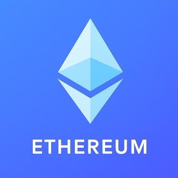 The image displays the Ethereum logo—a stylized blue diamond/rhombus symbol—above the word "ETHEREUM" in bold white text on a gradient blue background. It visually represents the Ethereum cryptocurrency being referenced in the news about Ethereum ETFs achieving 10 consecutive days of inflows amid broader market profit-taking.