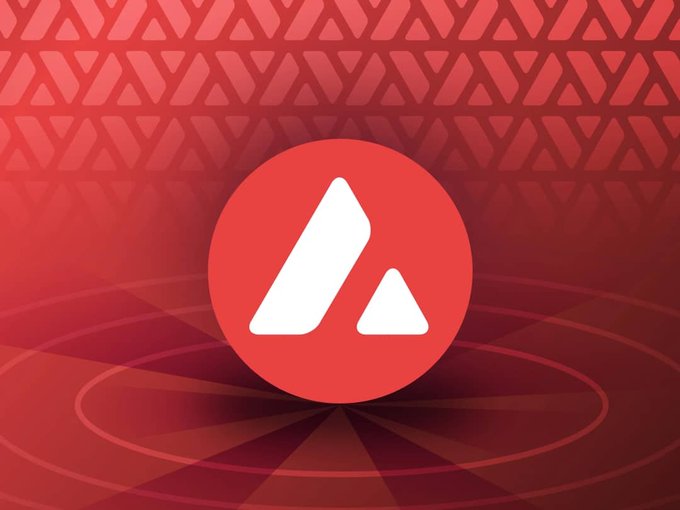 The image features a red circle with an "A" inside of it against a red background that looks like a pattern or design. The caption below the image reads, "Why I choose Avalanche... I chose Avalanche because the infrastructure is built for high-frequency, consumer-scale applications."