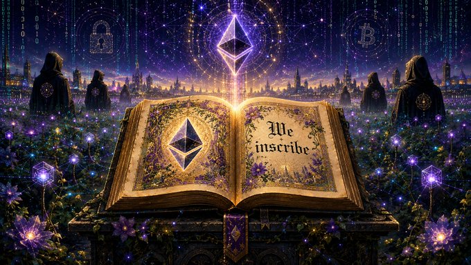 "ETH aligned meaning in every Page..." means that the image features a repeating pattern of the word "ETH" throughout each page, creating a cohesive theme or message across all pages. This could be an artistic choice by the creator or a way to emphasize a particular concept or idea related to cryptocurrency and blockchain technology.