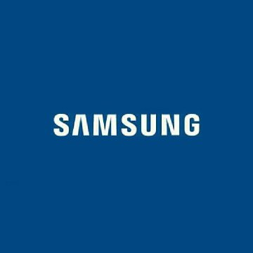 The image displays the Samsung logo in white text on a blue background, representing the company's brand identity. The visual accompanies news about Samsung integrating crypto stablecoin support into Samsung Wallet for its massive user base of over 1 billion people.