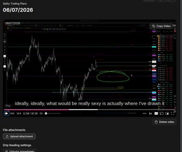 A screenshot of a Bitcoin (BTC) trading chart dated 08/07/2026 shows a circled area highlighting a bounce point, with text reading "ideally, ideally, what would be really sexy is actually where I've drawn it," corresponding to the post's call-out of an nPOC/382 bounce trade.