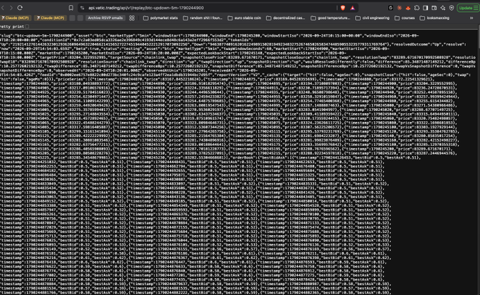 A screenshot of raw JSON code displayed in a browser's developer tools view.