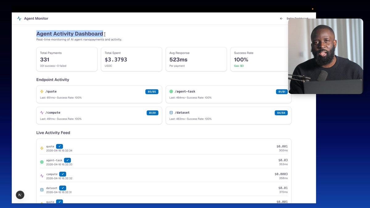 The image shows a screenshot of an online chat or video call interface displaying an Agent Activity dashboard, with a person's head visible on one side. The screen displays details about multiple transactions, including the amounts and status for each transaction. A caption below the image mentions that someone should pay for it automatically. This payment method is beneficial because it enables agents to settle thousands of payments without having to manually enter each charge onto their accounts or spend time entering individual charges into the system.