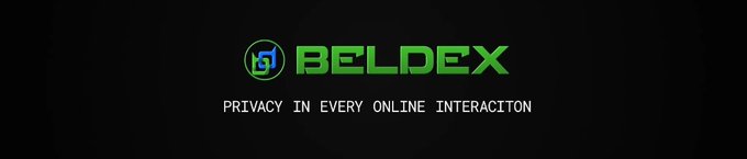 A logo for 'BELDEX' in green text against a black background, featuring a stylized 'b' icon and the tagline 'PRIVACY IN EVERY ONLINE INTERACTION'.