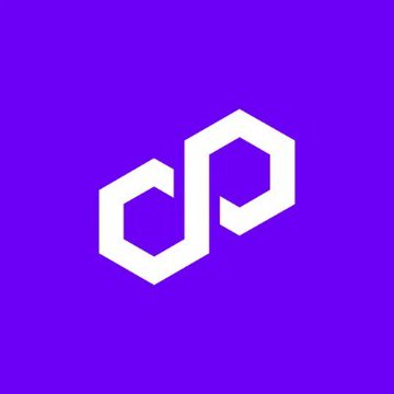 The image features the Polygon logo, depicted as two interconnected white hexagonal shapes against a purple background. This icon represents the Polygon blockchain network, which is highlighted in the post for generating over $1.3 million in network revenue over the past 30 days.