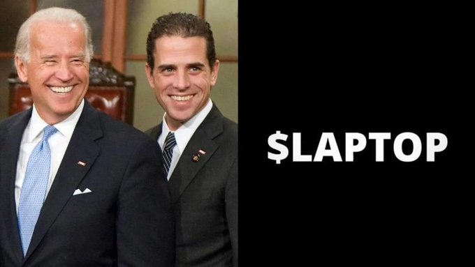 An image showing two smiling men in suits next to the text '$LAPTOP' on a black background.