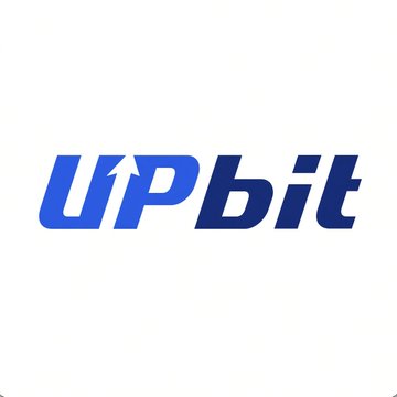 The image shows the Upbit logo in blue text, representing the cryptocurrency exchange whose parent company, Dunamu, is the subject of the news about a delayed stock-swap deal with Naver Financial.