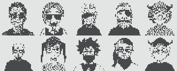 A grid of ten pixelated, black-and-white portrait illustrations of various characters wearing sunglasses and different hairstyles, corresponding to the ten Normie NFTs (#1623, #3932, #159, #2649, #8917, #6549, #2407, #4477, #9086, #8853) recently swept for 3.788 ETH by imafuckingretard.eth.