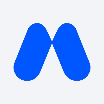 A blue 'M' logo composed of two rounded shapes on a white background, resembling the Medium platform icon.
