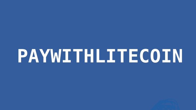 The image features a blue banner with white text that reads "Paying with crypto should feel this simple $LTC still does what most coins promise: fast, cheap, and actually usable Not everything needs to be complicated, sometimes it’s just about working every time". The focus of the image is on the simplicity of using cryptocurrency for payment.