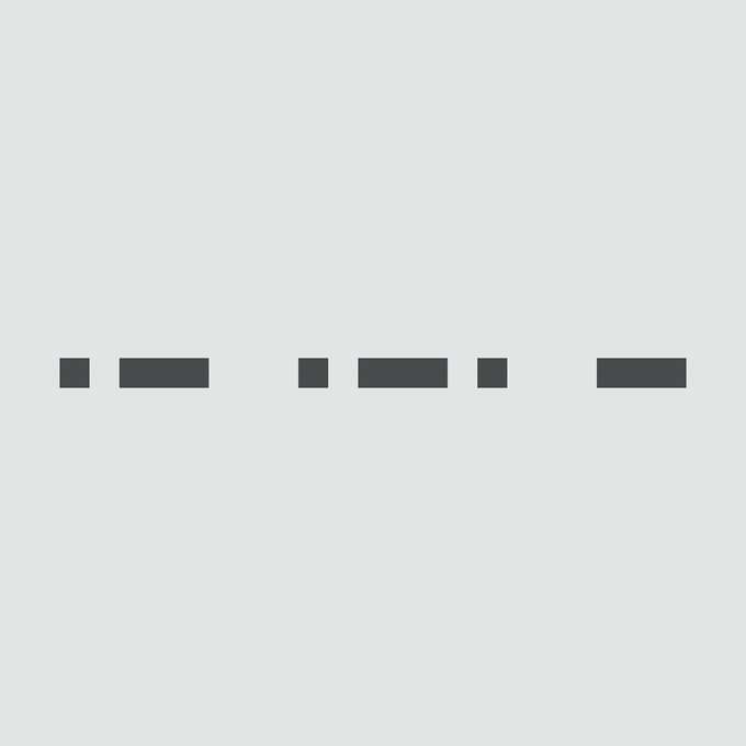 A minimalist logo design featuring four dark navy rectangular blocks of varying widths arranged horizontally on a light gray background.