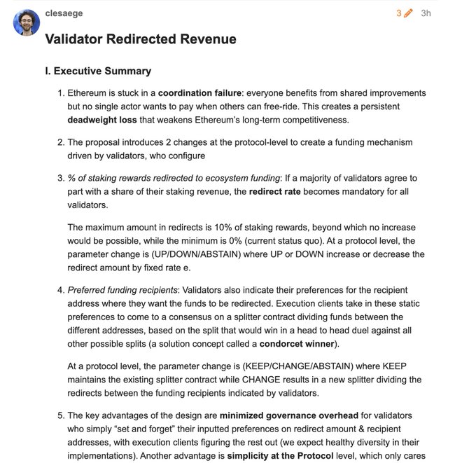 The image shows a document titled "Validated Redirected Revenue" with a summary of its content, which includes an executive summary and a list of bullet points. The text also mentions that there are suggestions for improvements or additions to the proposal.