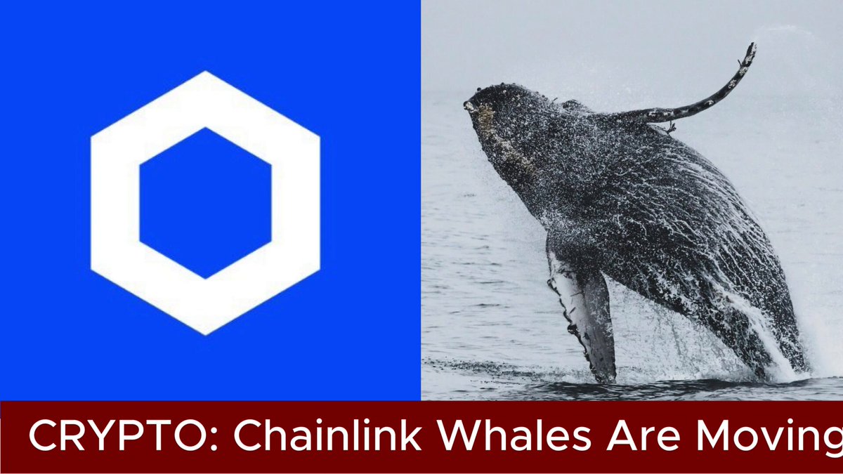 The image features a blue hexagon and a picture of a whale leaping out of the water. Below these elements, there's text that reads "Crypto::Chains Whales Are Moving" with an explanation about the movement of cryptocurrency chains and whales in the crypto world.