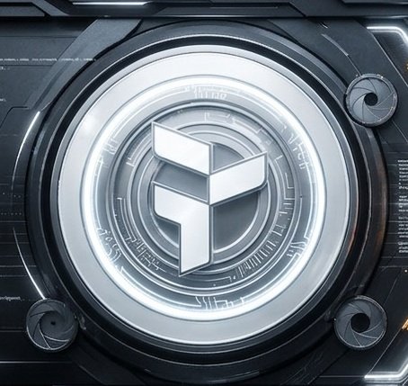 The image features a logo with a white circle containing a silver "Y" inside of it. The background of the image is black, which contrasts with the white logo. The caption below the image reads, "I've been looking into a few Web3 projects recently and @useTria is one that stands out to me. A lot of people find crypto complicated because it often requires multiple apps, wallets, and extra steps to do simple things."