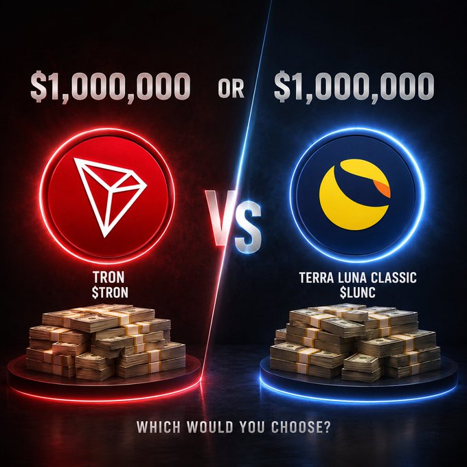 "which one would you choose $TRON?".