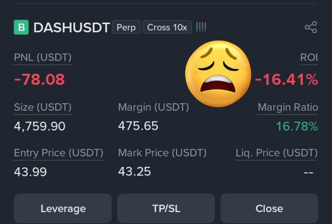 The image shows a trading screen of a stockbroker with a sad face, indicating that they have lost money or experienced a loss in their trade. The stockbroker's current position is one of many trades being executed by them, suggesting that they are actively monitoring and managing various investments on the market.
