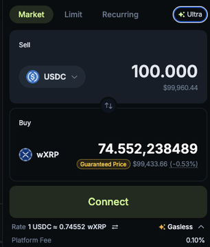 The image shows a screen with a message about buying XRP for a cryptocurrency exchange. The text indicates that the exchange has been trading XRP since 2023, and they have been buying XRP for their treasury. The post also mentions that XRPL, Solana, or other chains can be used to connect to the exchange, and it's important to pay attention to the actions taken by the exchange in order to get the best of every world.