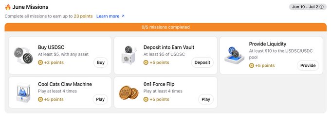 A computer screen with an app that looks like the startale app, where people can earn extra points before July 3 or possibly in the middle of Q3. The post mentions something about a $70M funding round which could be related to this app.