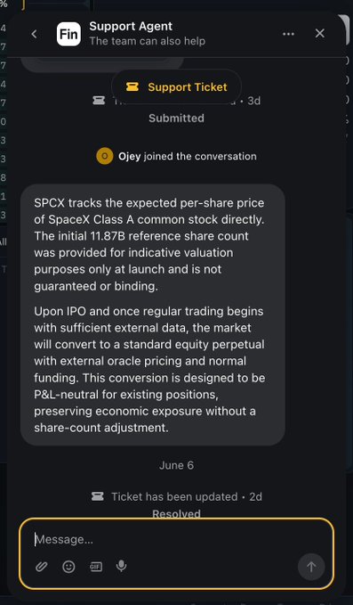 The image shows a screenshot of a text message conversation related to finance, specifically about an IPO target called SPCEX Class A. The message provides details about the stock's price expectation, upcoming trading hours, and offers for investing. There are also instructions for investors on what they need to do in order to participate in this trade.