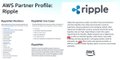 The image shows a white background with blue text that reads "Allies Partner Profile" at the top, followed by "Ripple" below it. The text also mentions that Ripple is "probably already supporting XRP".