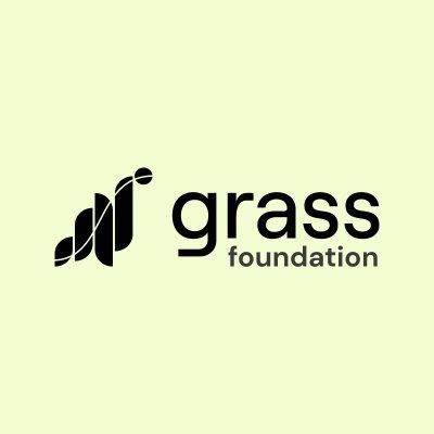 A logo for "grass foundation" featuring stylized black leaf or plant imagery on a light green background. The image relates to the post about $Grass (Grass cryptocurrency), with the foundation branding tying into discussions about the project's community and organizational identity.