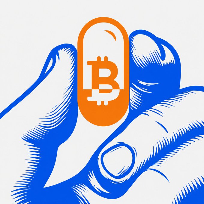 A blue-toned hand holds up an orange Bitcoin (₿) token, symbolizing cryptocurrency's pivotal role in driving the bullish move in $CIFR as Bitcoin ($BTC) rebounded. The imagery visually reinforces the post's message of crypto-related volatility, while the lifted token hints at Cipher Mining's shifting business toward data-center operations.