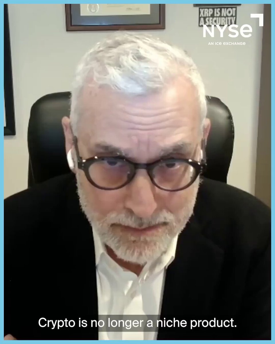 The image features a man wearing glasses, sitting behind a desk with his head tilted back as if he's deep in thought or contemplation. The caption below the image reads "RIPPLE LAWYER STUART ALDEROTY SAYS: CRYPTO IS NO LONGER A NICHE PRODUCT - IT IS CREEPING MORE INTO THE MAINSTREAM!". This statement suggests that the man is discussing a recent development related to cryptocurrency and its impact on mainstream society.

The image also includes text in the bottom right corner, which reads "RIPPLE LAWYER STUART ALDEROTY SAYS: CRYPTO IS NO LONGER A NICHE PRODUCT - IT IS CREEPING MORE INTO THE MAINSTREAM!". This quote is likely a response to the statement made by the man in the image.

The overall context of the image seems to be related to the rise and impact of cryptocurrency on society, as indicated by the caption provided below it.