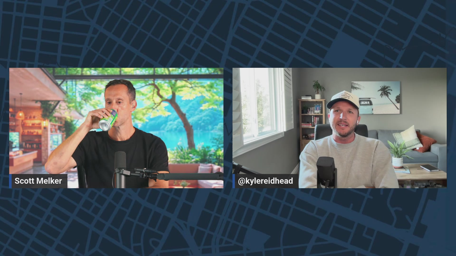 The image shows two men sitting at a table, with one man drinking water from a bottle while the other man looks on. The background of the image features a map or a cityscape, which could be related to Bitcoin's recent news about its first Federal Open Market Committee (FOMC) meeting. The post suggests that Bitcoin faces challenges due to the FOMC's decision and questions whether it should be concerned.