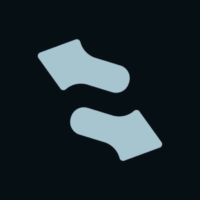 Two light blue boot or sock-shaped icons are arranged diagonally against a dark background, visually representing the "Knots on Stonk" concept referenced in the post, with no visible text or tickers.