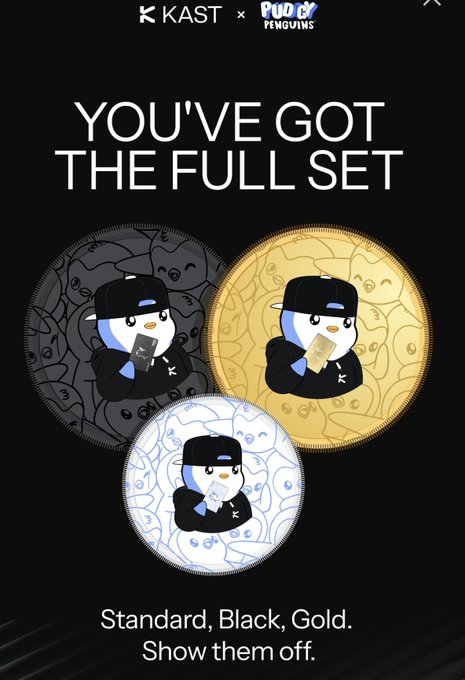The image features a poster for a full set of games, including a standard black and gold game, a black and white game, and a gold and black game. The poster also includes text that reads "You've got the full set". This suggests that the poster is promoting a collection of games or a compilation of games from a single series.