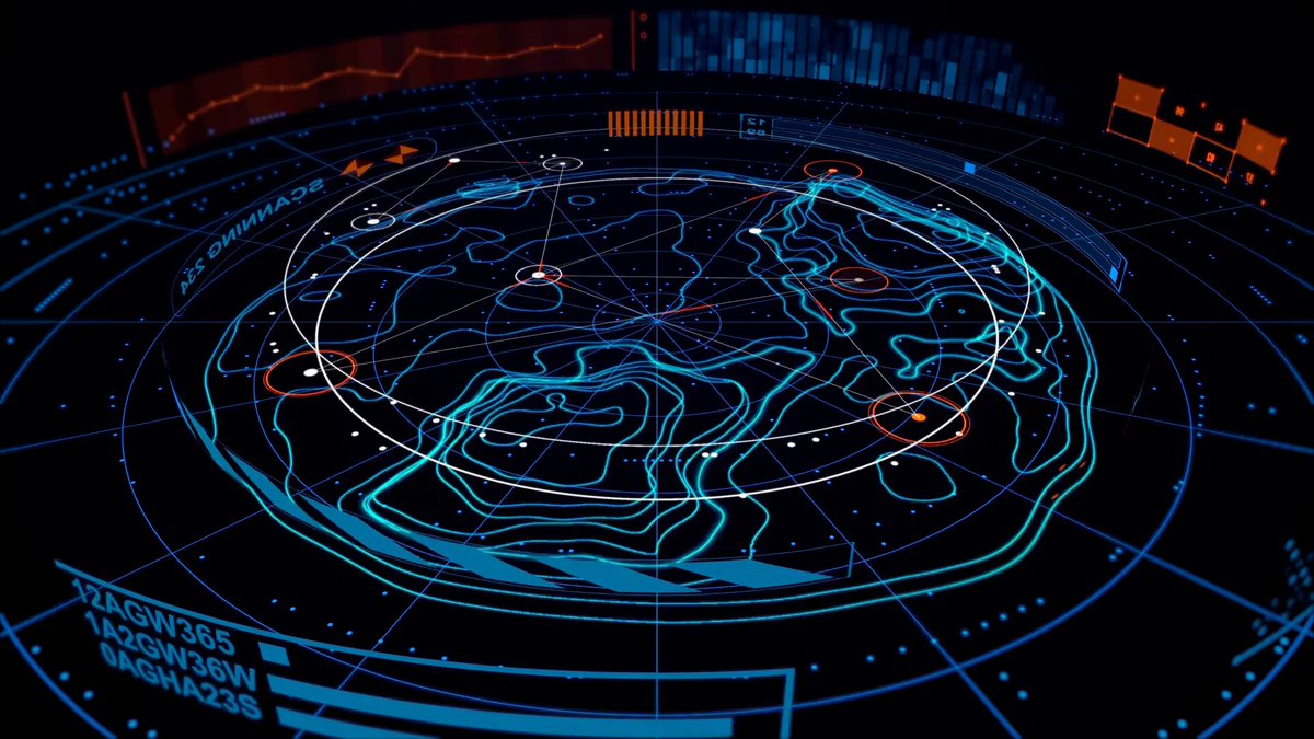 The image shows an abstract representation of a map with various lines and shapes, including blue circles and lines that appear to be connected or intersecting. The background of the image is black, which contrasts with the colorful elements within the map. The caption above the image reads "Autonomous agents require secure and continuous access to data to operate reliably across decentralized systems". This suggests a connection between the abstract map and the concept of autonomous agents in the digital world.