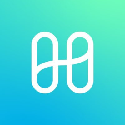 The image displays the Harmony logo—a stylized white "H" formed by two interlocking loops—set against a gradient teal-to-cyan background, representing the blockchain platform involved in tracing 10,288 fraudulent token transfers across 409 wallets and considering a rollback.