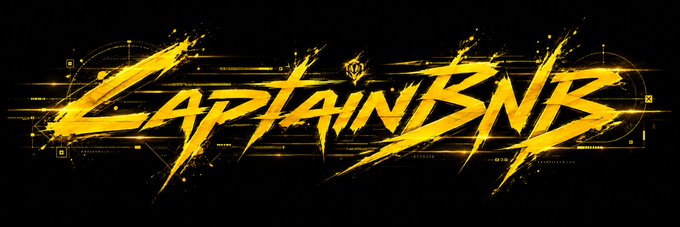 A stylized yellow logo reading 'CAPTAINBNB' with energetic brush strokes on a black background.