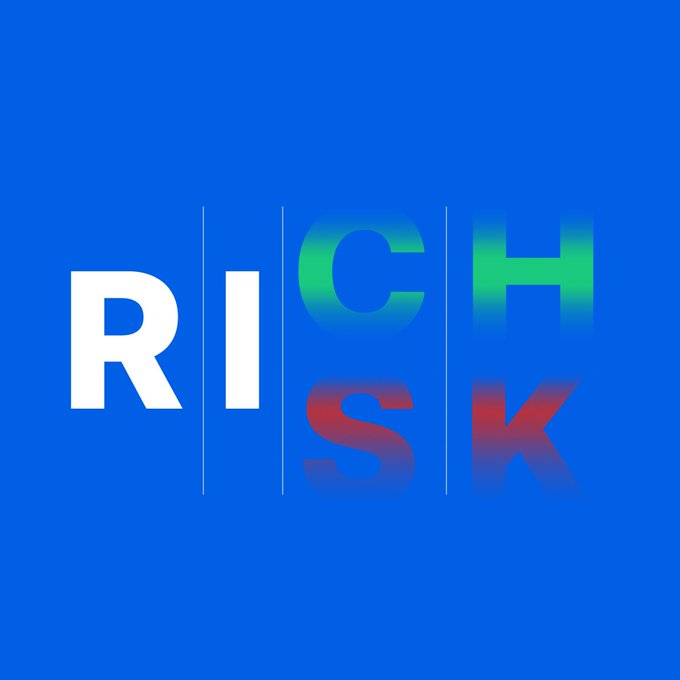 A blue logo with the text 'RICH SK' in stylized letters, where 'RI' is white, 'CH' is green, and 'SK' is red, separated by vertical lines.