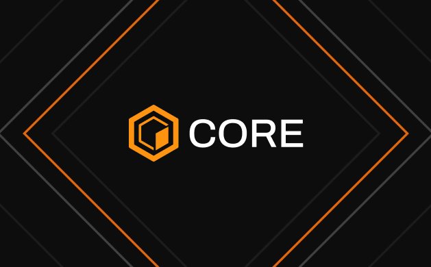 The image features a logo for Core, which is an orange hexagon with white text that reads "Core". The logo is set against a black background with diagonal lines running across it. The image also contains some text that reads "Core Has Bitcoin Security Core Has BTCFi Narrative Core Has Satoshi Plus Consensus Core Has EVM Compatibility Core Has Staking Yield Model Core Has Long-Term Vision @Coredao_Org Has Bitcoin Utility Layer Potential". This information suggests that the Core logo is associated with a cryptocurrency or blockchain project, and it may be related to Bitcoin Core.